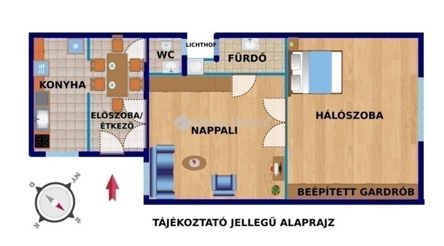 Eladó téglalakás, Budapesten, VII. kerületben 84.9 M Ft