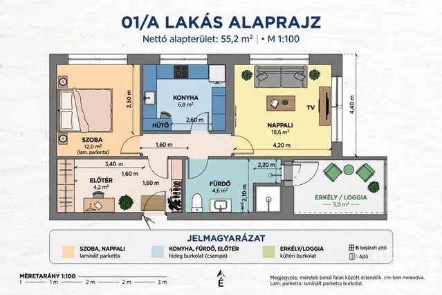 Eladó téglalakás, Szegeden 76 M Ft, 2 szobás
