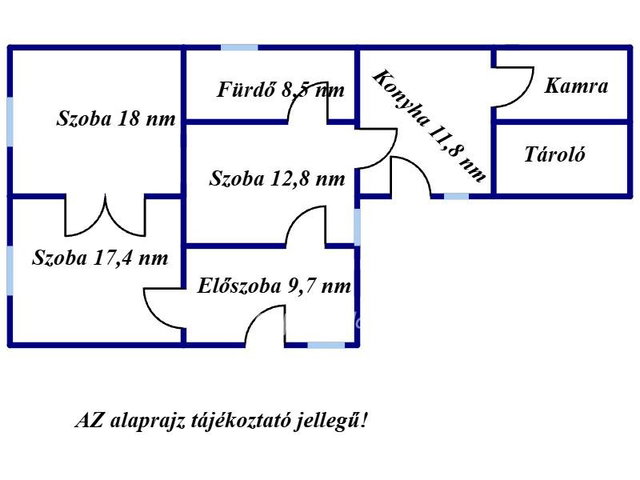 Eladó családi ház, Nyársapáton 15.9 M Ft, 3 szobás