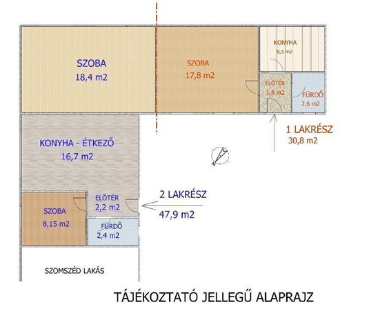 Eladó családi ház, Dunaharasztin 89.99 M Ft, 2+1 szobás