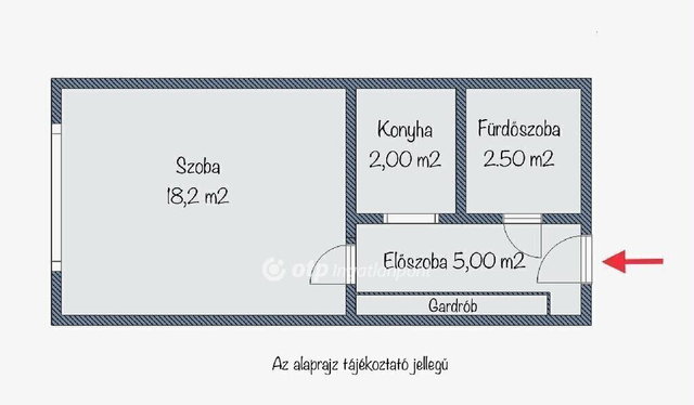 Eladó téglalakás, Budapesten, IX. kerületben 42 M Ft, 1 szobás