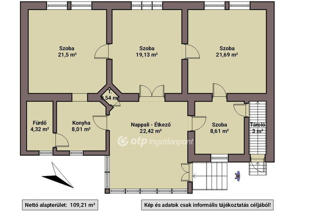 Eladó családi ház, Hajdúnánáson 35 M Ft, 4 szobás