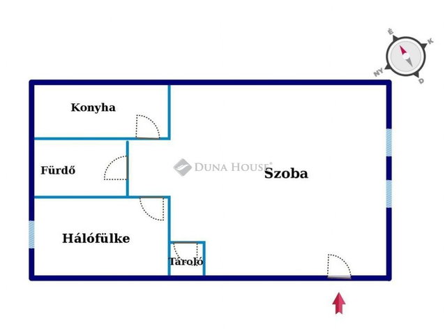Eladó téglalakás, Budaörsön 38 M Ft, 1 szobás