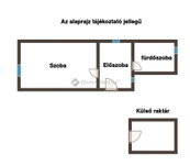 Eladó családi ház, Dömsödön 17 M Ft, 1 szobás