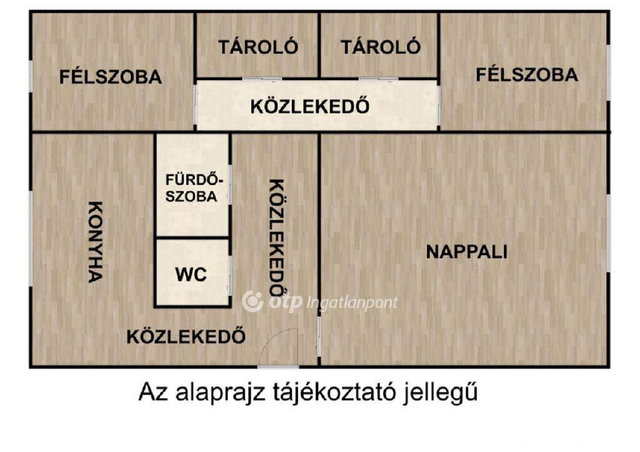 Eladó panellakás, Nyíregyházán 49.99 M Ft, 1+2 szobás