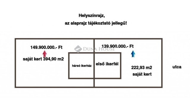 Eladó ikerház, Budapesten, XVIII. kerületben 149.9 M Ft, 4 szobás