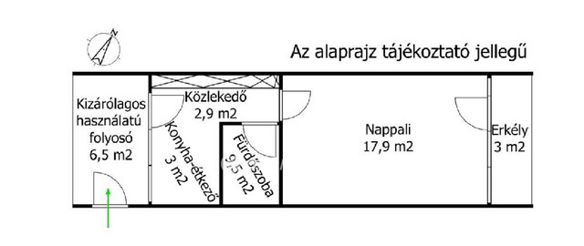 Eladó téglalakás, Siófokon 41.9 M Ft, 1 szobás