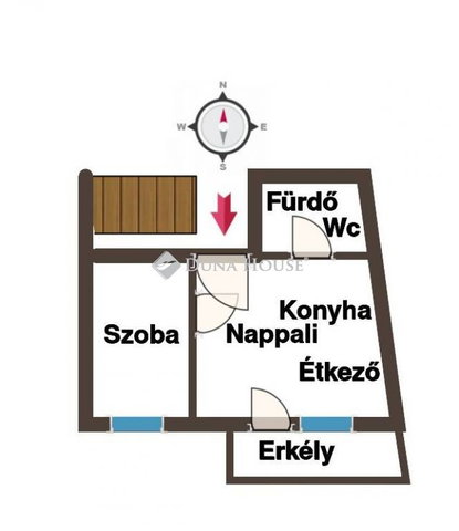 Eladó téglalakás, Pécsett 31 M Ft, 2 szobás
