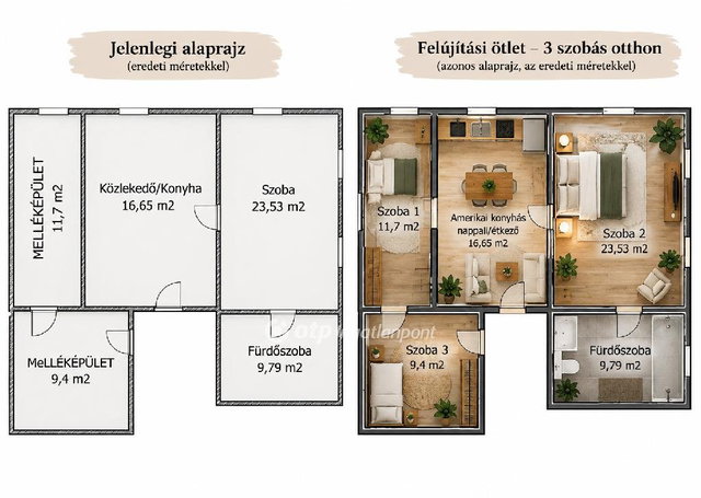 Eladó családi ház, Orosházán 4.5 M Ft, 2 szobás