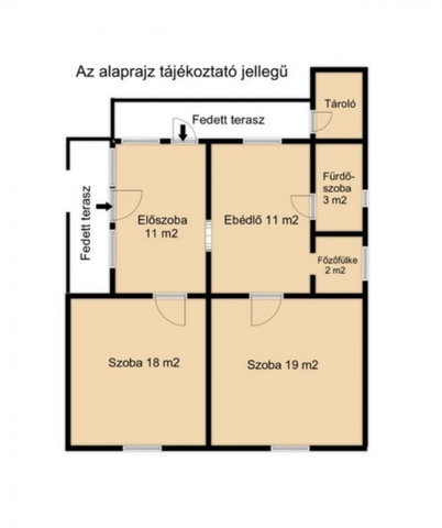Eladó családi ház, Kondoroson 14.5 M Ft, 2 szobás