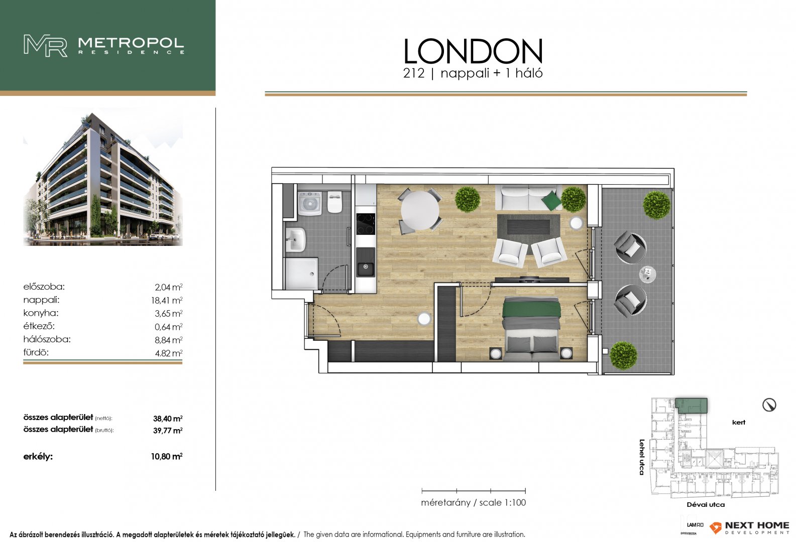 2 bed · 40m² · 82.091.890 ft
