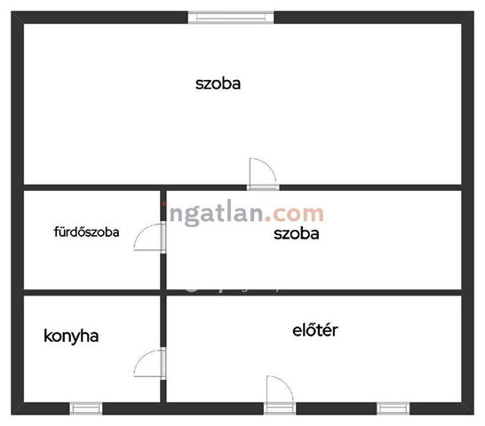 Eladó téglalakás, Újszászon 5.9 M Ft, 1+1 szobás