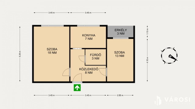 Eladó panellakás, Szegeden 41.99 M Ft, 2 szobás