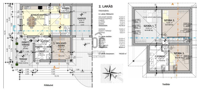Eladó ikerház, Bocskaikerten 119.9 M Ft, 5 szobás