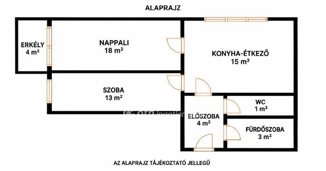 Eladó panellakás, Debrecenben 54.9 M Ft, 2 szobás