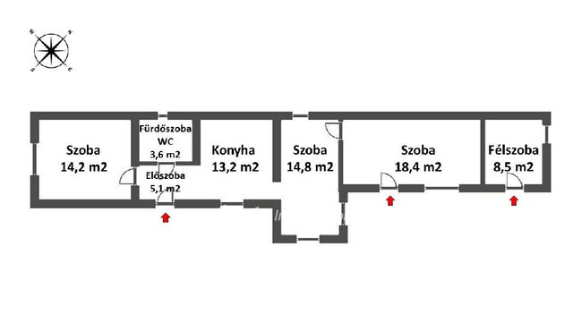 Eladó családi ház, Mezőkövesden 9 M Ft, 3+1 szobás