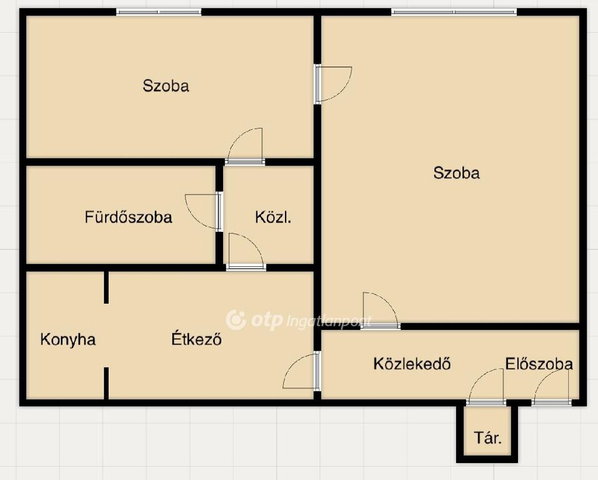 Eladó téglalakás, Miskolcon 26.5 M Ft, 2 szobás