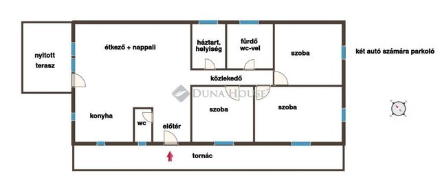 Eladó családi ház, Ráckeresztúron 81.9 M Ft, 4 szobás