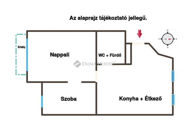 Eladó téglalakás, Debrecenben 59 M Ft, 2 szobás