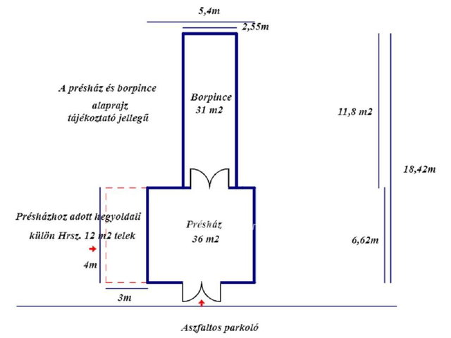 Eladó ipari ingatlan, Pálosvörösmarton 15.8 M Ft