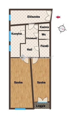 Eladó téglalakás, Szombathelyen 30 M Ft, 2 szobás