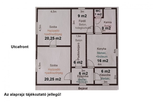 Eladó családi ház, Csabaszabadiban 15.9 M Ft, 2+1 szobás