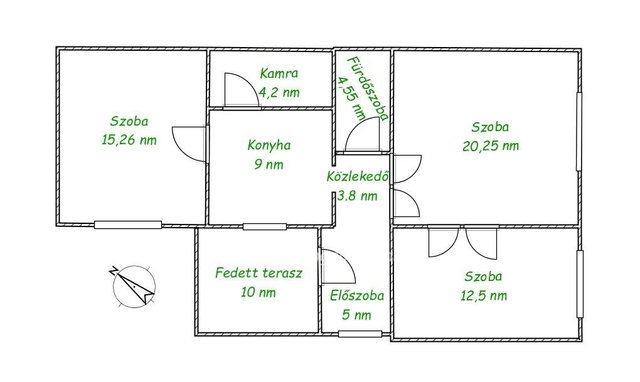 Eladó családi ház, Budapesten, XIX. kerületben 80 M Ft, 3 szobás