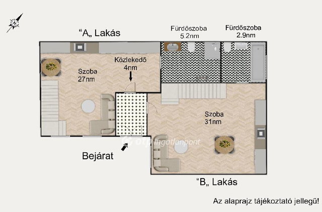 Eladó téglalakás, Budapesten, V. kerületben 165.5 M Ft