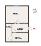 Eladó családi ház, Kissomlyón 5.9 M Ft, 1 szobás