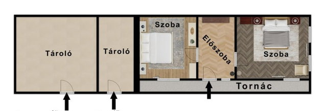 Eladó családi ház, Sajóvámoson 11.9 M Ft, 2 szobás