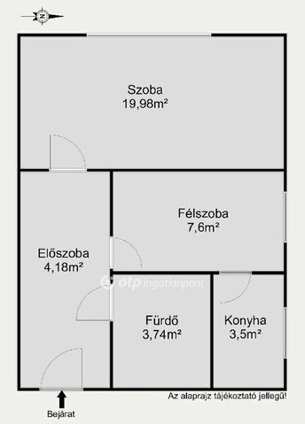 Eladó téglalakás, Budapesten, IX. kerületben 53.9 M Ft