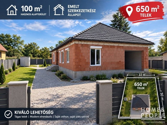 Eladó családi ház, Hódmezővásárhelyen 95 M Ft, 4 szobás