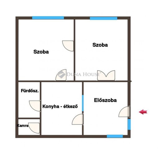 Eladó családi ház, Hegykőn 59.9 M Ft, 2 szobás