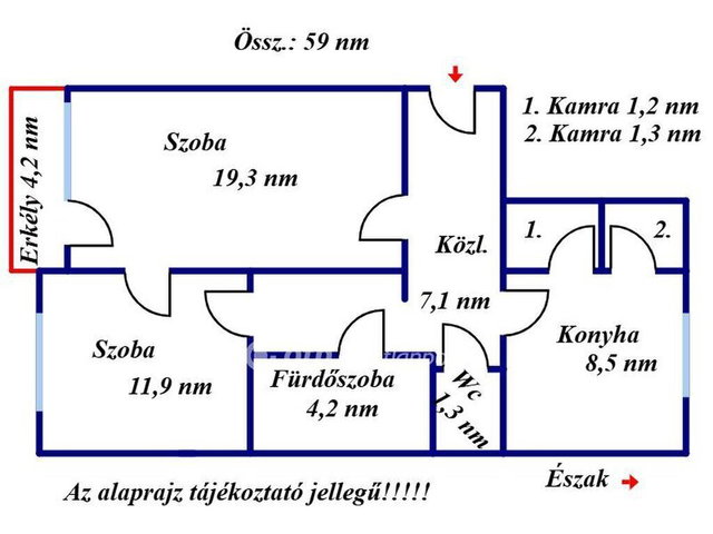 Eladó téglalakás, Kisújszálláson 36 M Ft, 2 szobás