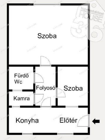 Eladó téglalakás, Kecskeméten 39.5 M Ft, 2 szobás