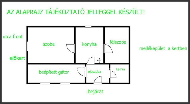 Eladó családi ház, Nádudvaron 16 M Ft, 1+1 szobás
