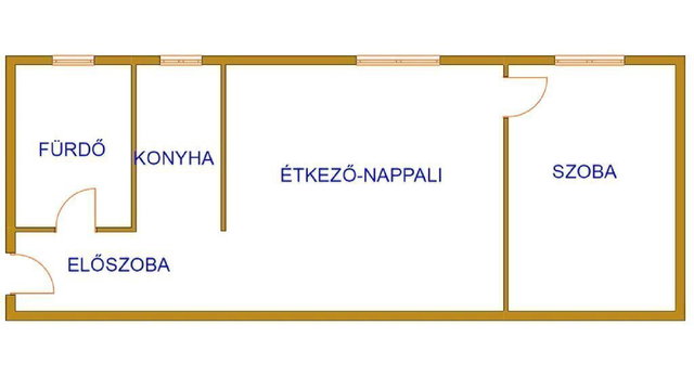 Eladó téglalakás, Pécsett 35.9 M Ft, 2 szobás