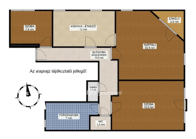 Eladó téglalakás, Nyíregyházán 55.5 M Ft, 2+1 szobás