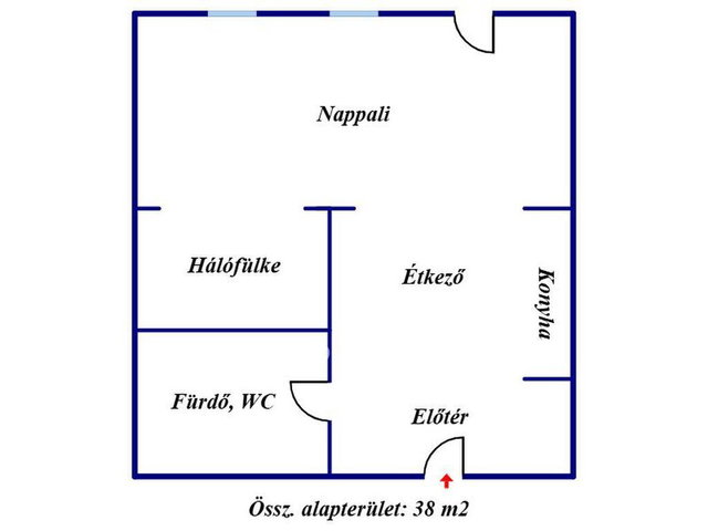 Eladó téglalakás, Sárospatakon 21.9 M Ft, 1 szobás
