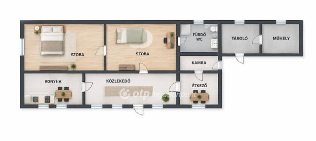 Eladó családi ház, Tápiógyörgyén 19.9 M Ft, 2+1 szobás