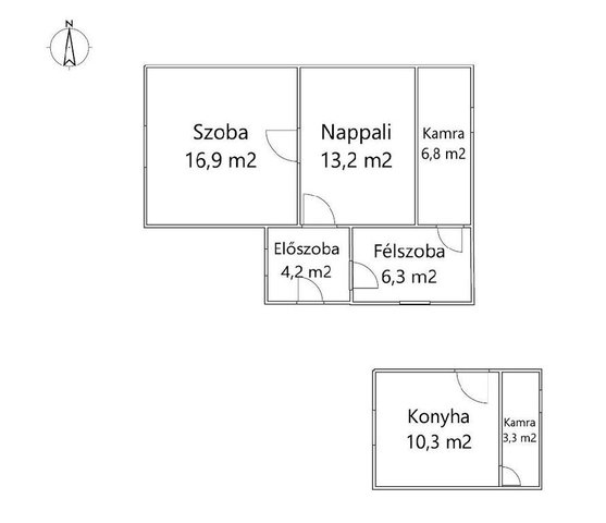 Eladó családi ház, Jászkarajenőn 17.5 M Ft, 2+1 szobás