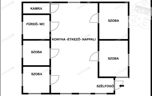 Eladó családi ház, Farmoson 96.5 M Ft, 5 szobás