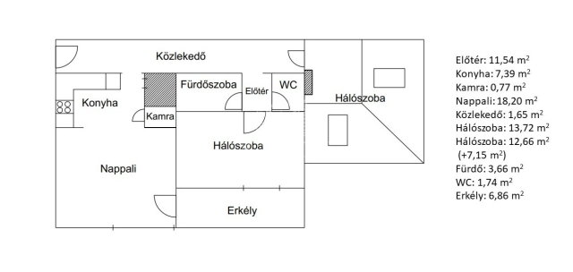 Eladó téglalakás, Budapesten, XV. kerületben 96 M Ft, 3 szobás
