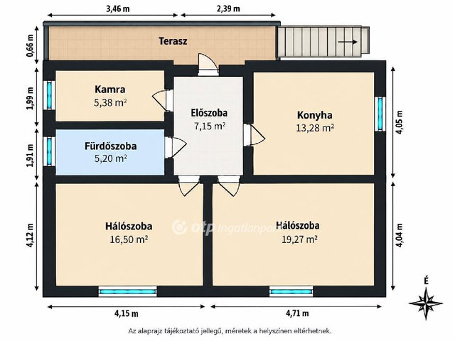 Eladó családi ház, Pétervásárán 10 M Ft, 2 szobás