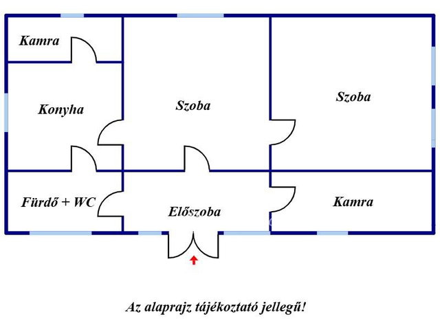 Eladó családi ház, Öcsödön 6.5 M Ft, 2 szobás
