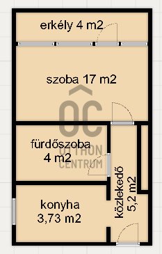 Eladó téglalakás, Zalaegerszegen 27.9 M Ft, 1 szobás