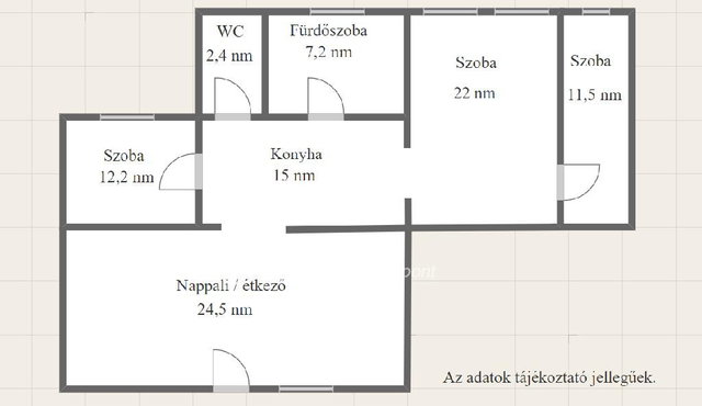 Eladó téglalakás, Dombóváron 25.2 M Ft, 2+1 szobás