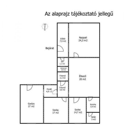 Eladó családi ház, Mérgesen 99 M Ft, 3 szobás