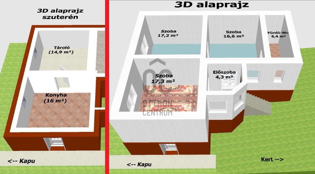 Eladó családi ház, Bekölcén 12.8 M Ft, 3 szobás