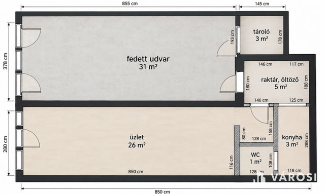 Eladó üzlethelyiség, Debrecenben 29 M Ft, 1 szobás
